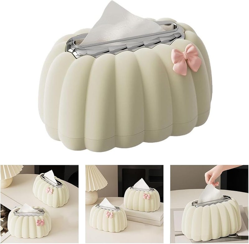 غطاة علبة المناديل على شكل قرع منظِّم تخزين متعدد الأغراض لديكور المنزل - Image 2